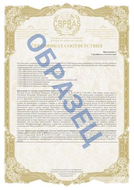 Образец Приложение к СТО 01.064.00220722.2-2020 Туймазы Сертификат СТО 01.064.00220722.2-2020 